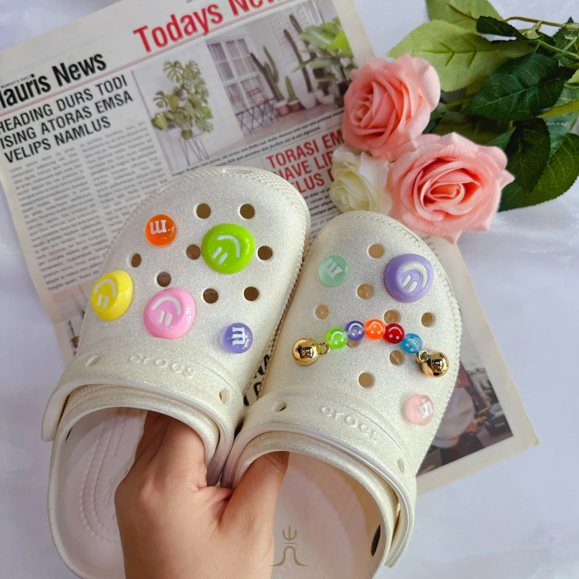小花笑臉鏈條系列｜Crocs鞋扣 thumbnail 2