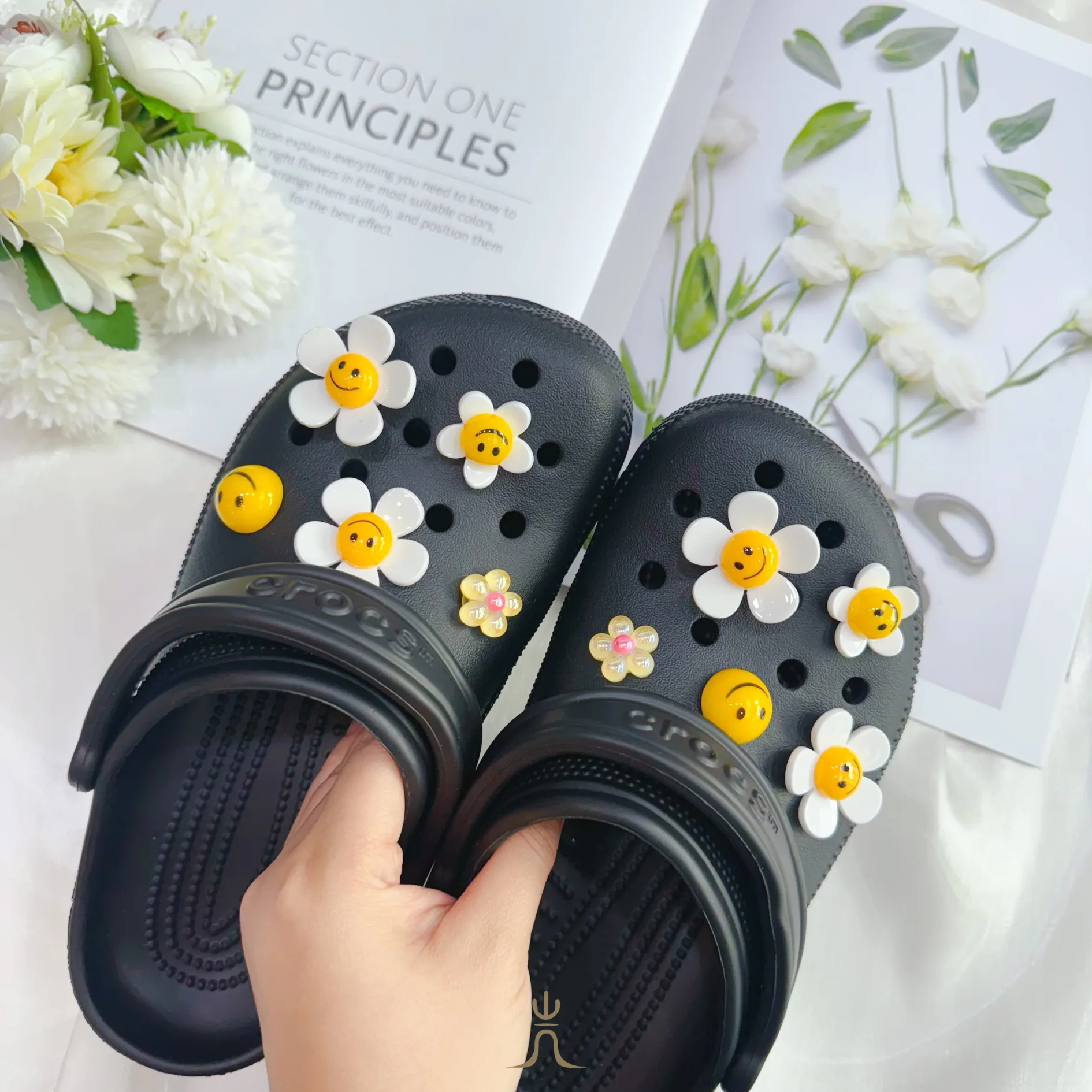 旋轉笑臉花系列｜Crocs鞋扣 - Image 1