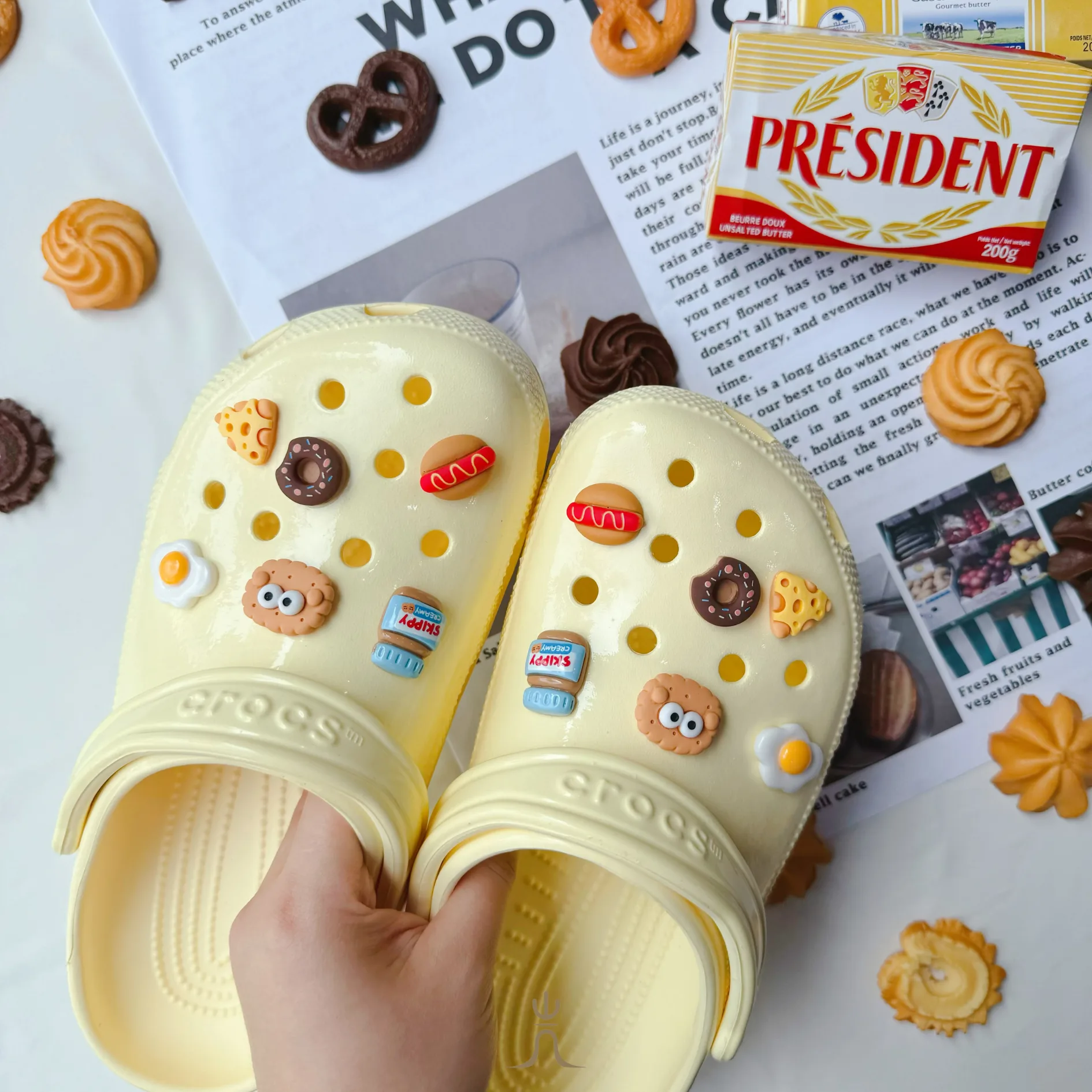 早餐系列｜Crocs鞋扣