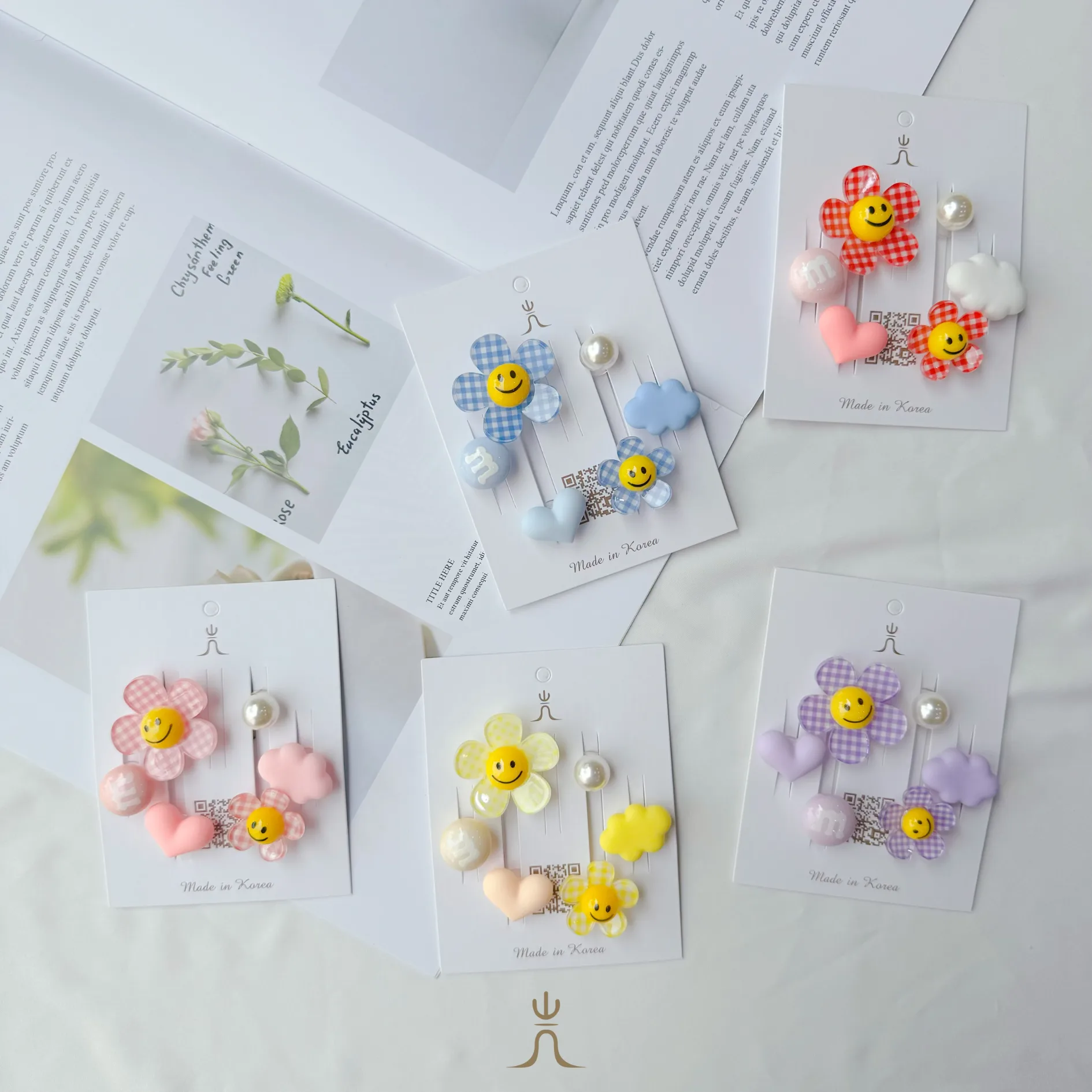 格紋小花系列｜Crocs鞋扣 - Image 1