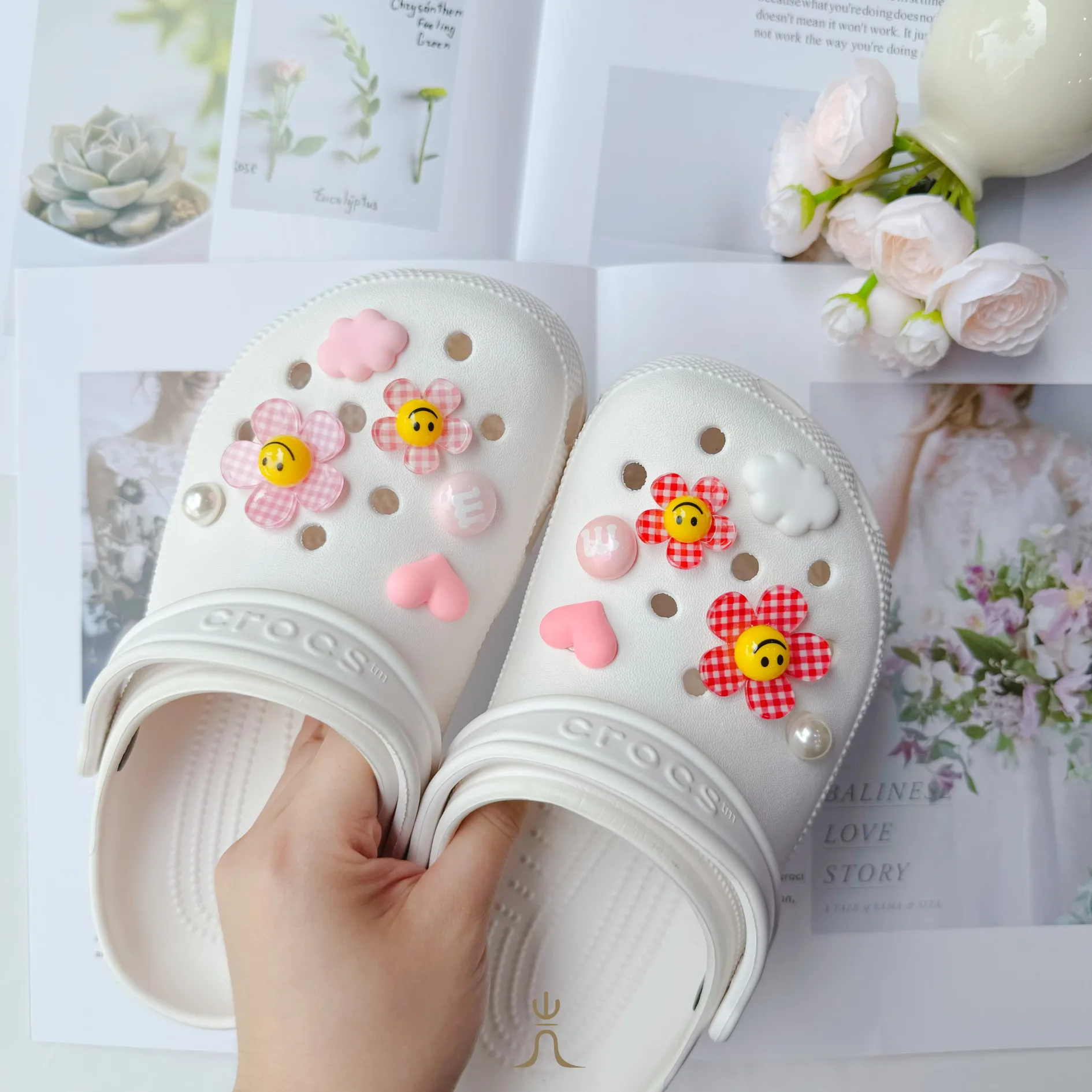 格紋小花系列｜Crocs鞋扣 thumbnail 2