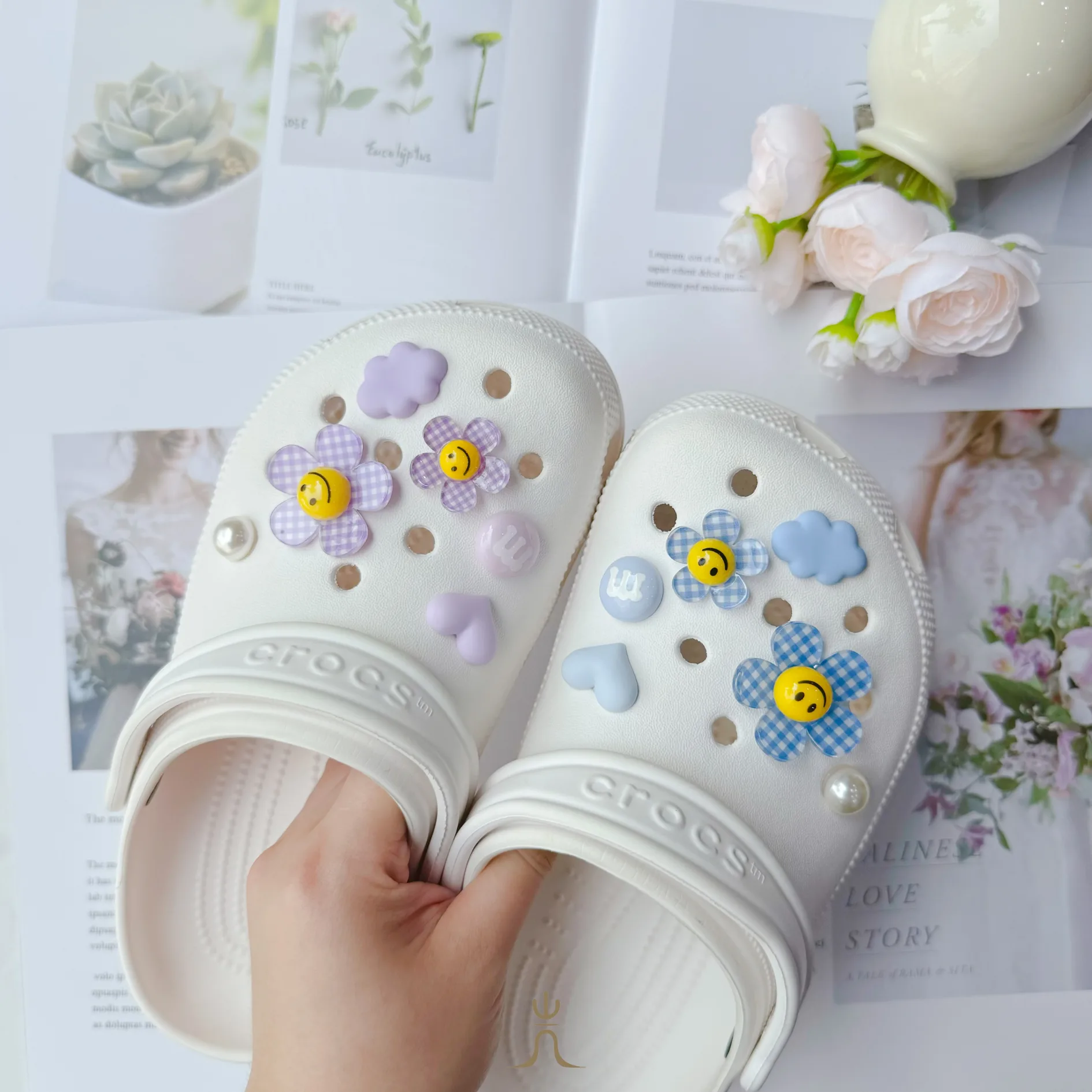 格紋小花系列｜Crocs鞋扣 thumbnail 3