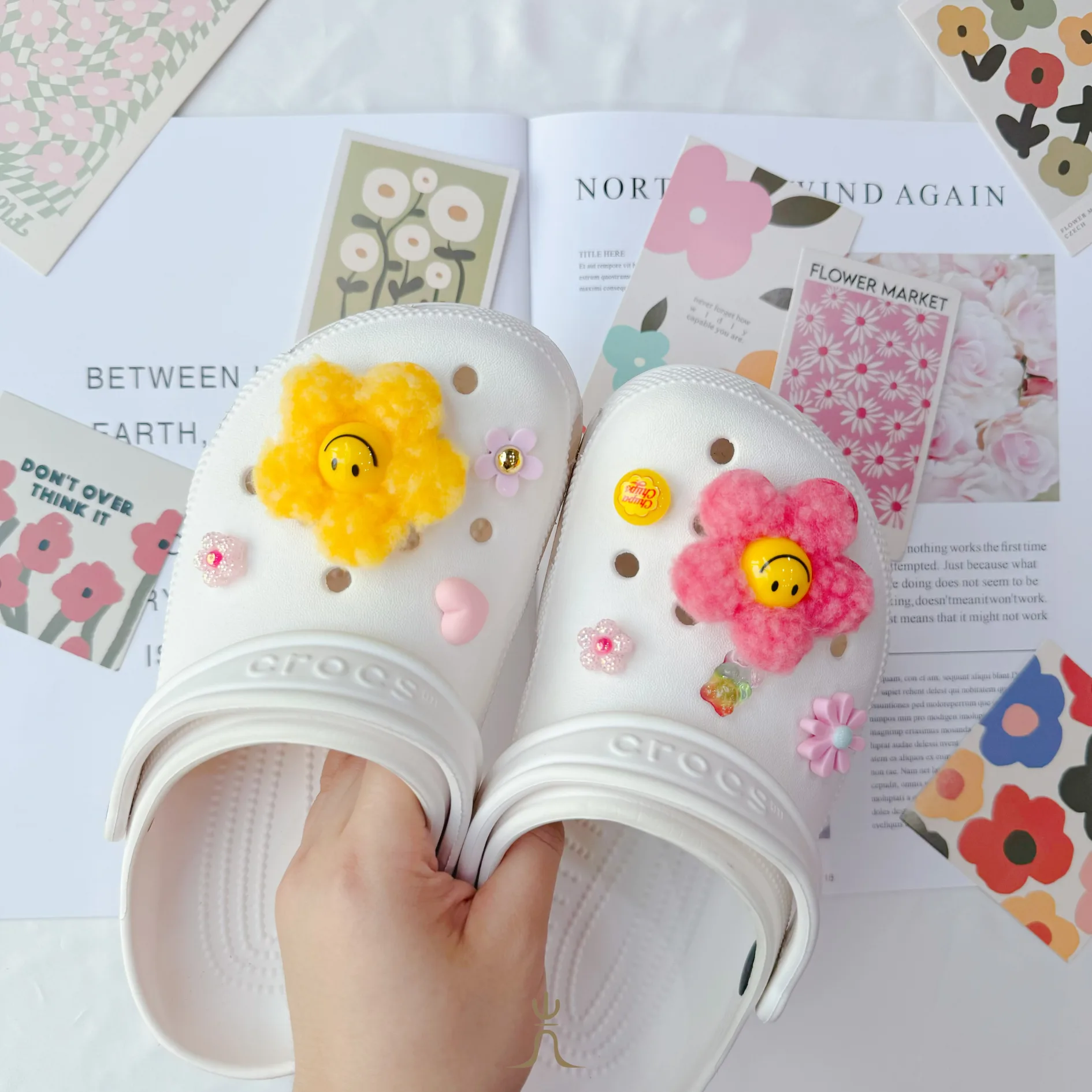 毛絨笑臉花糖果系列｜Crocs鞋扣 thumbnail 2