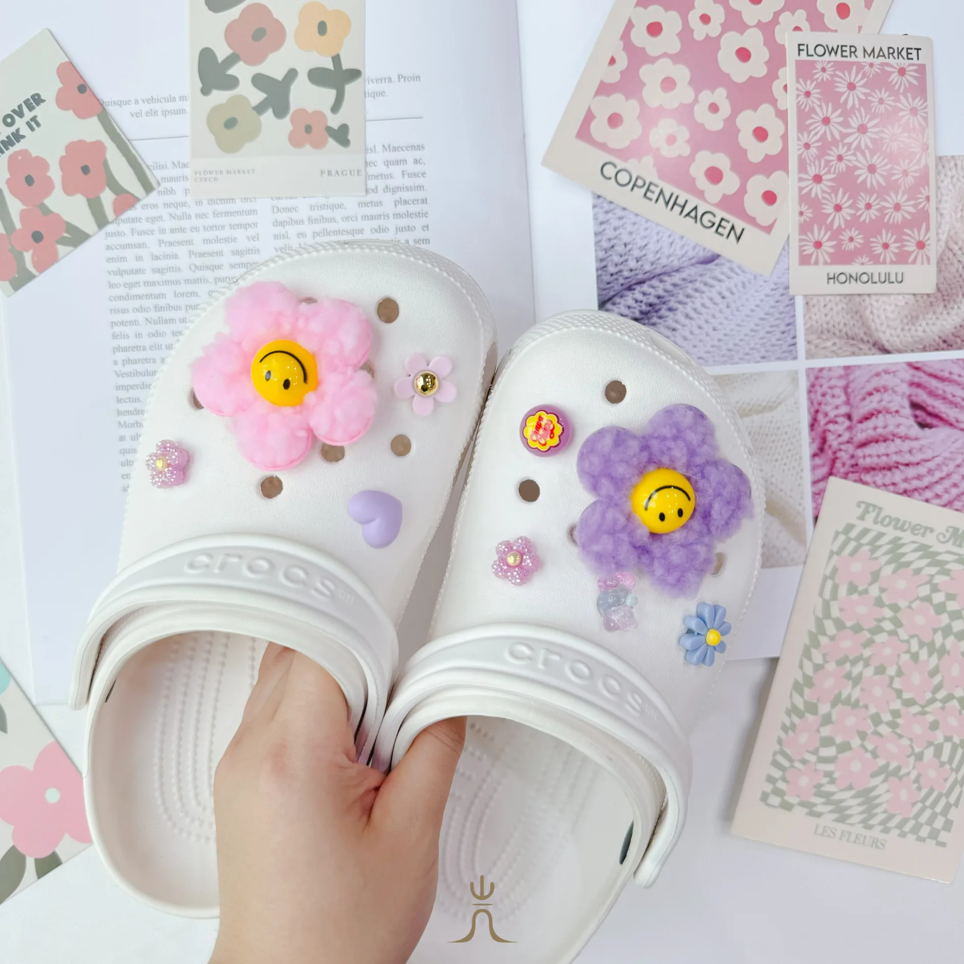 毛絨笑臉花糖果系列｜Crocs鞋扣 thumbnail 3