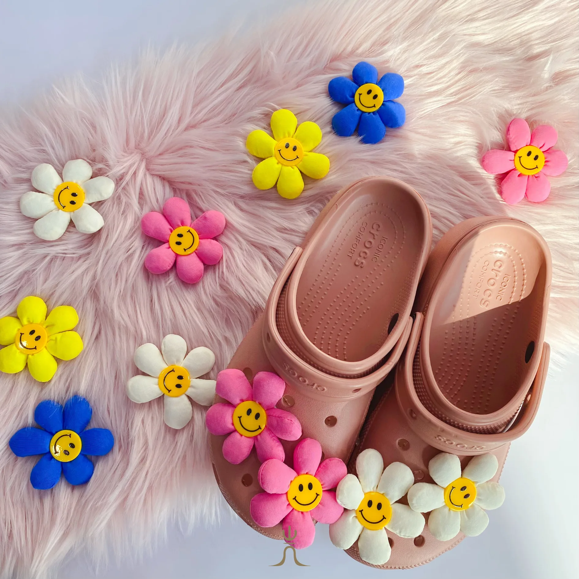 澎澎小花系列｜Crocs鞋扣