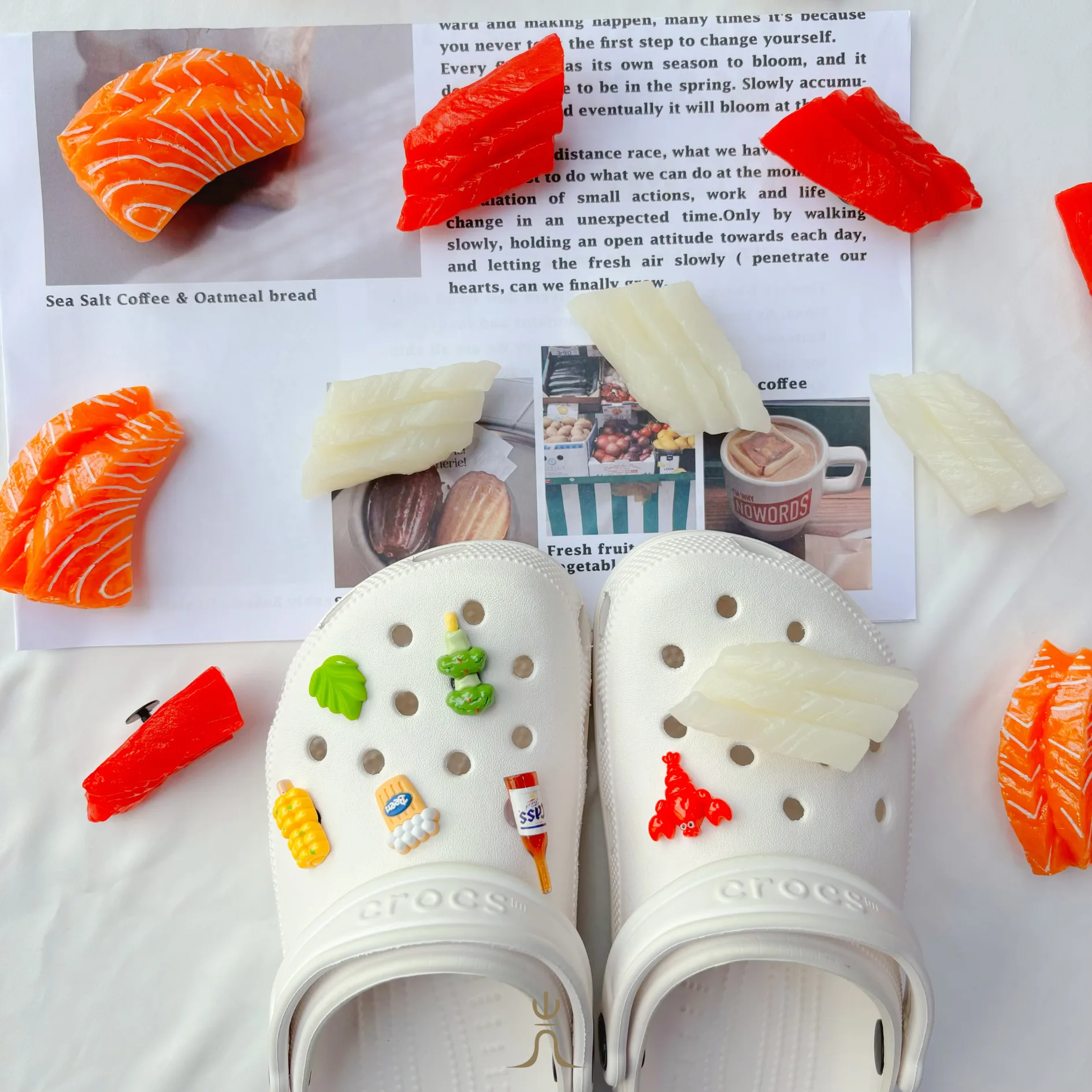生魚片系列｜Crocs鞋扣