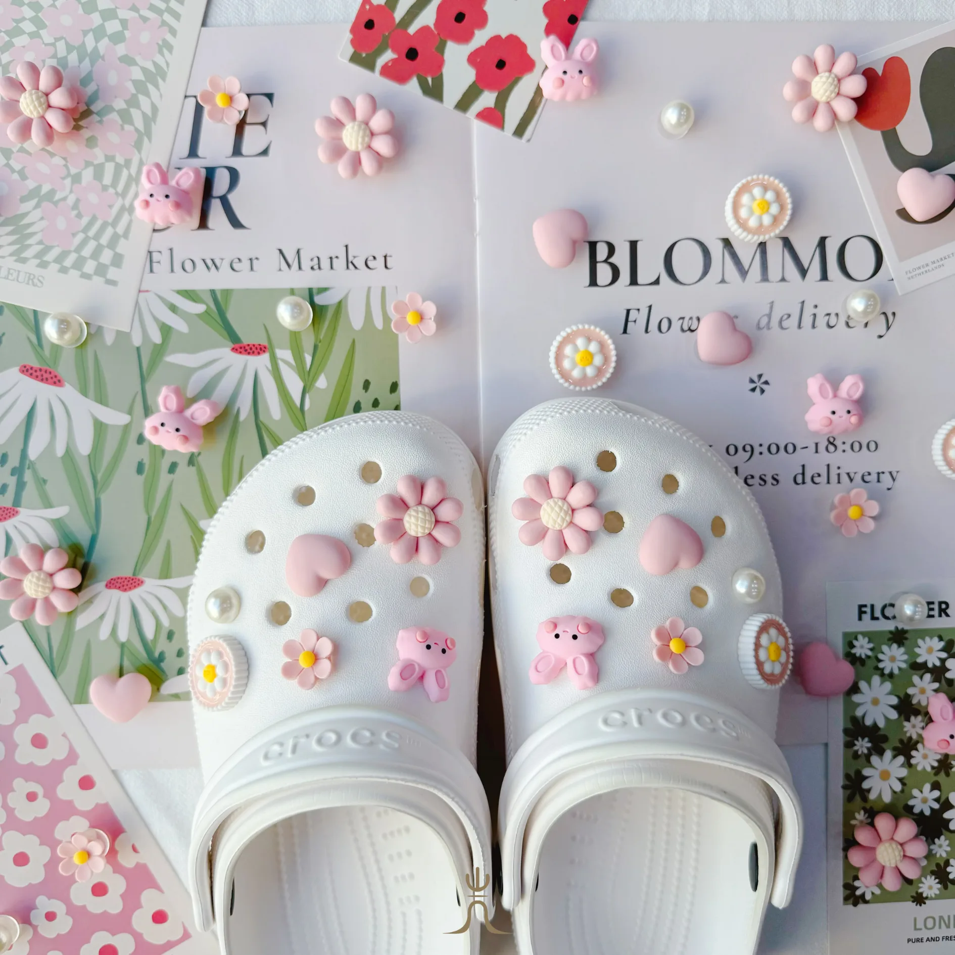 粉色兔子小花系列🐰｜Crocs鞋扣 thumbnail 2