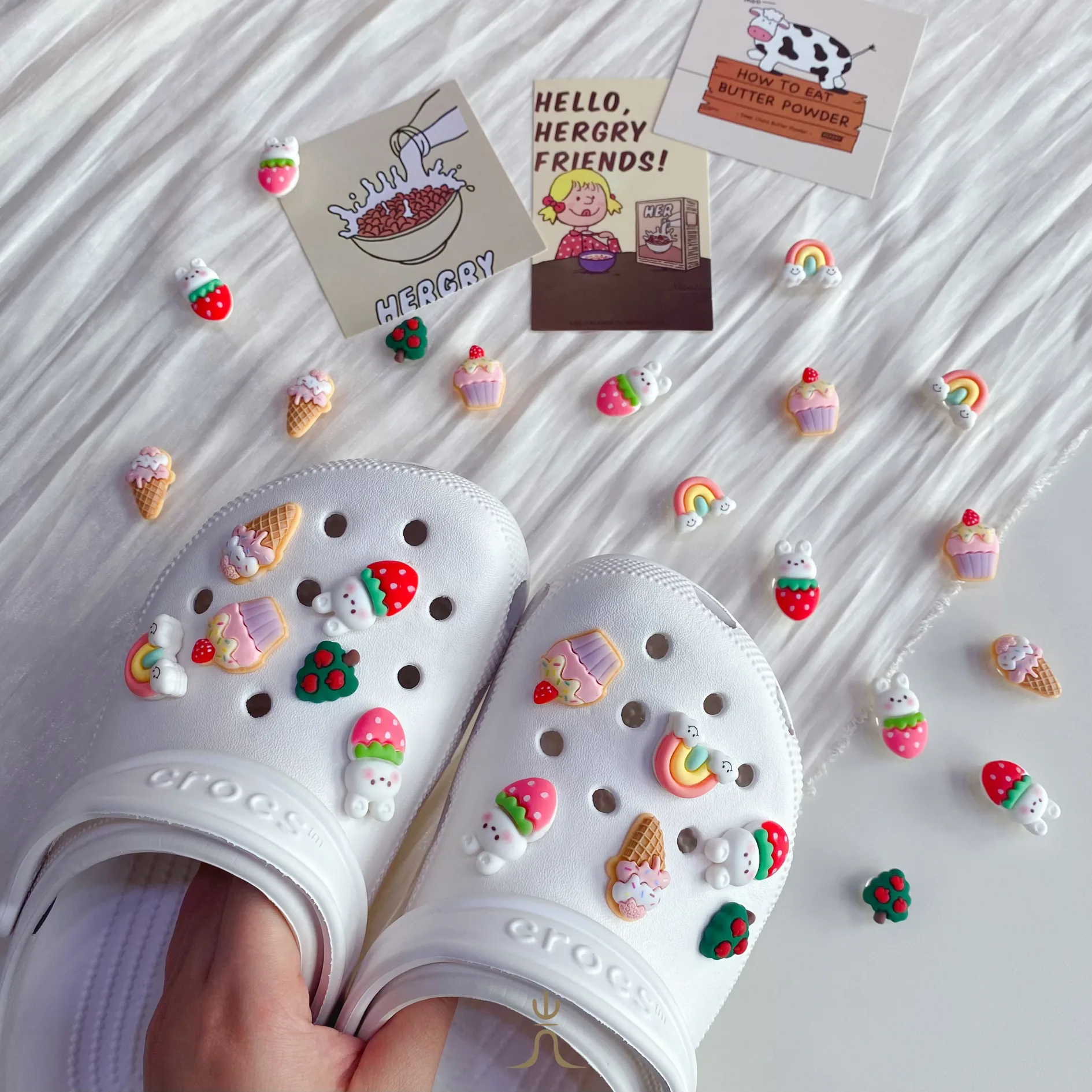 草莓甜點系列🍓 ｜Crocs鞋扣 - Image 1