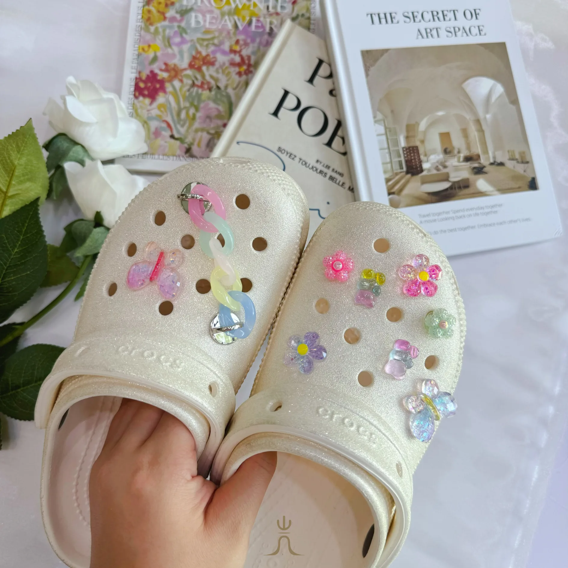 蝴蝶小花鏈條系列｜Crocs鞋扣 - Image 1
