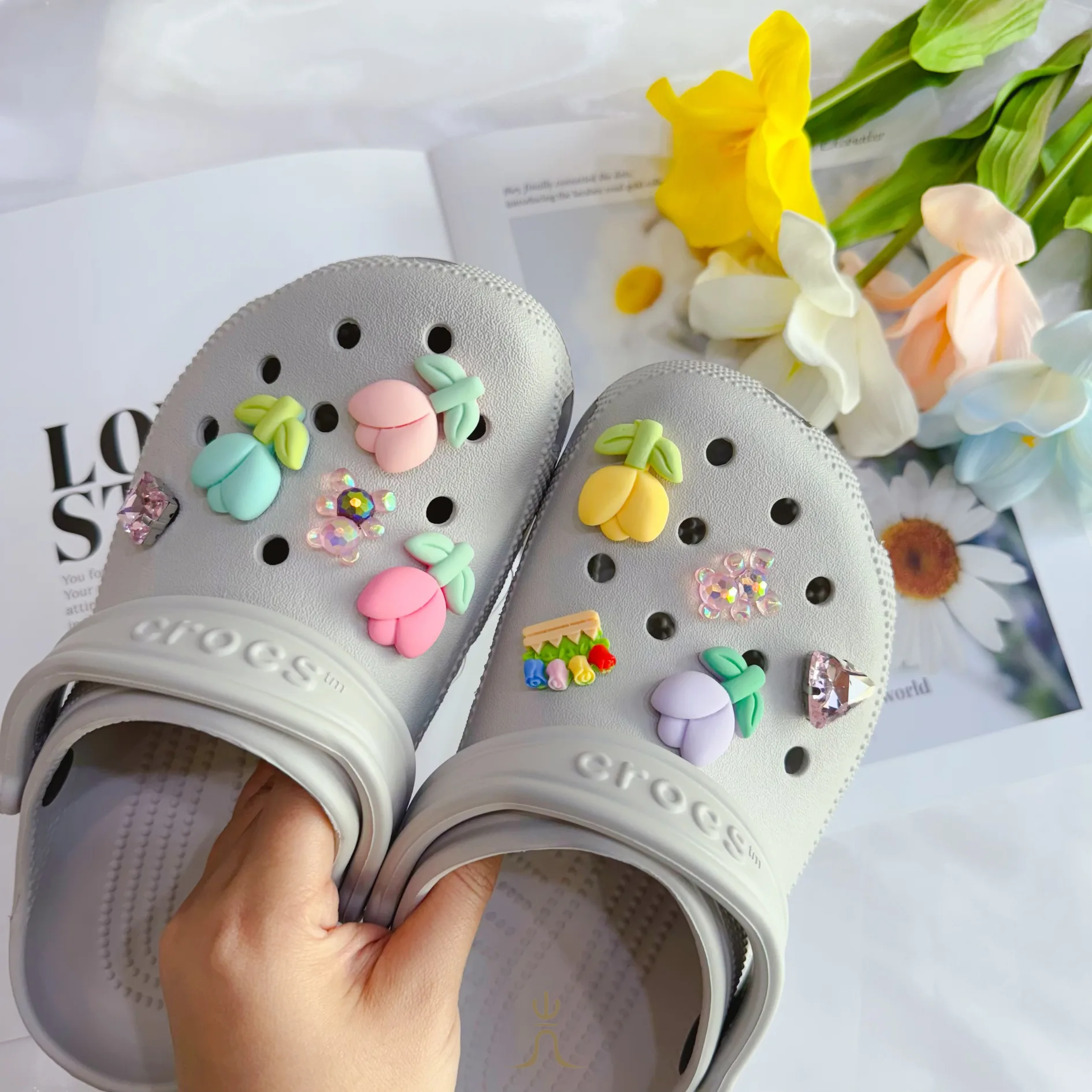 鬱金香系列🌷｜Crocs鞋扣
